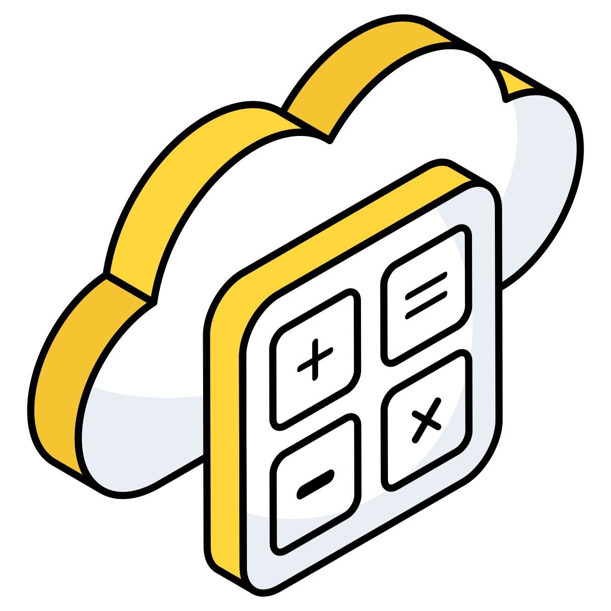 cloud calculator icon