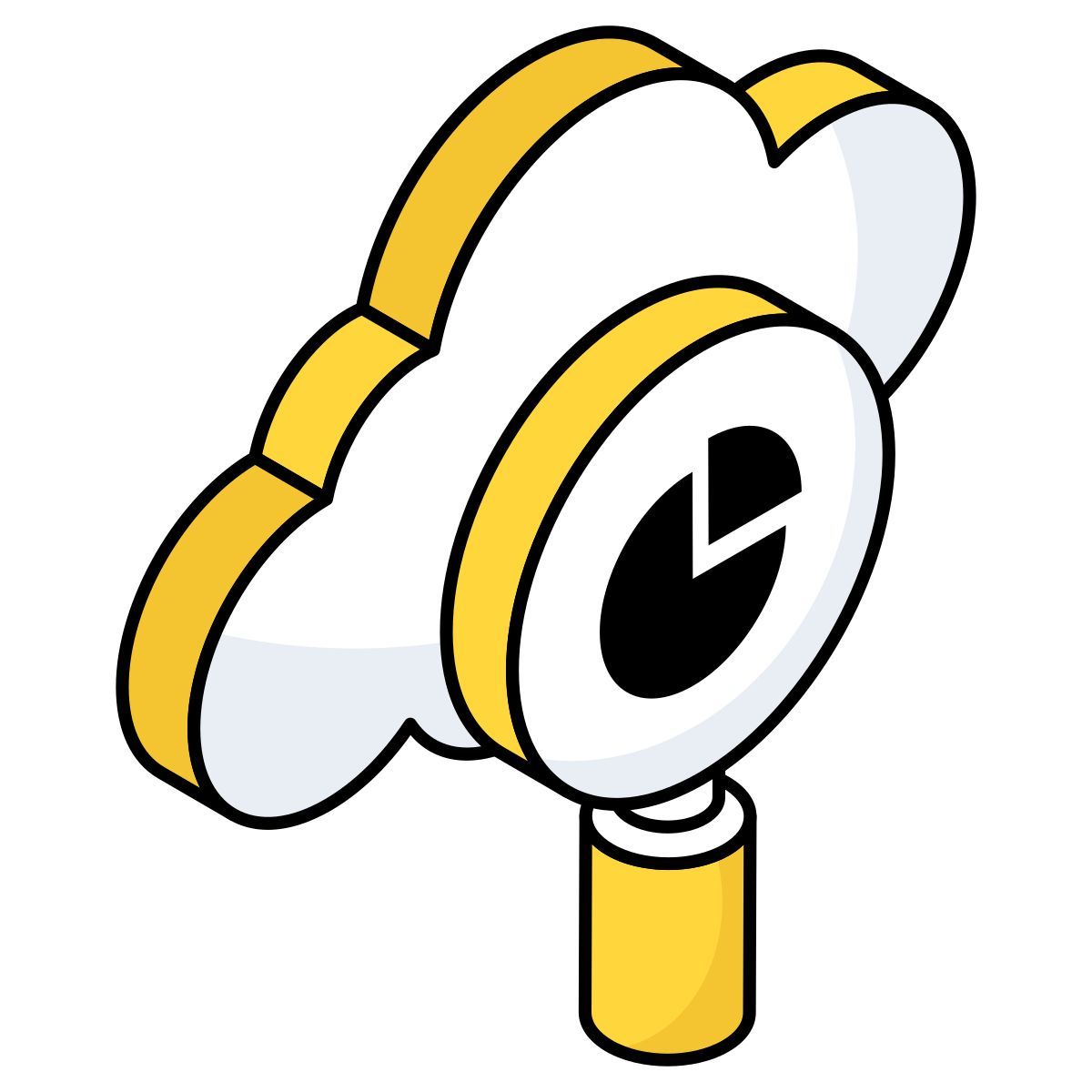 búsqueda de datos en la nube icon