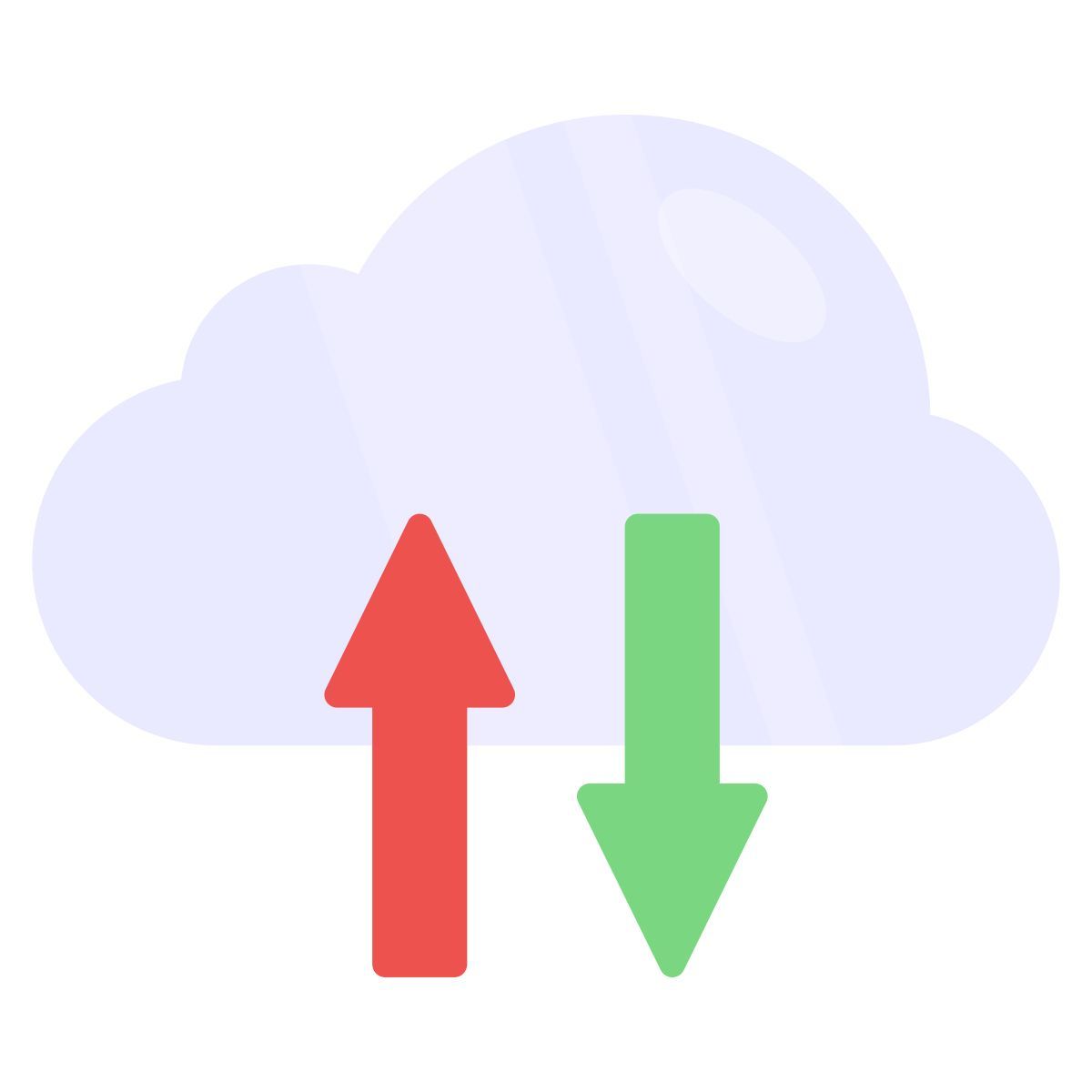 cloud data transfer icon