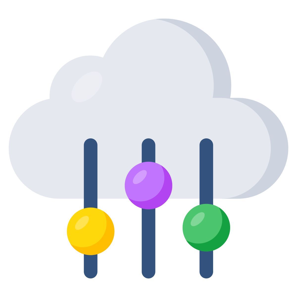cloud equalizer icon