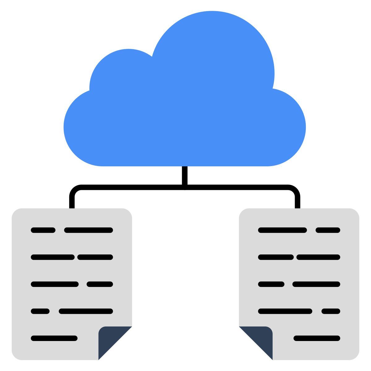 fichiers cloud icon