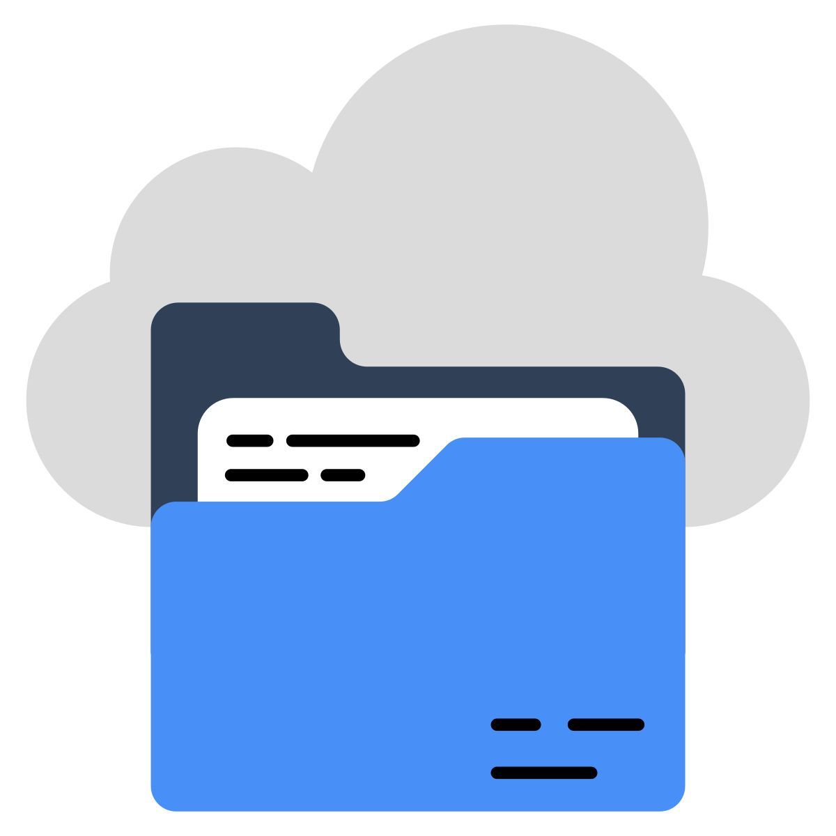 cloud folder icon