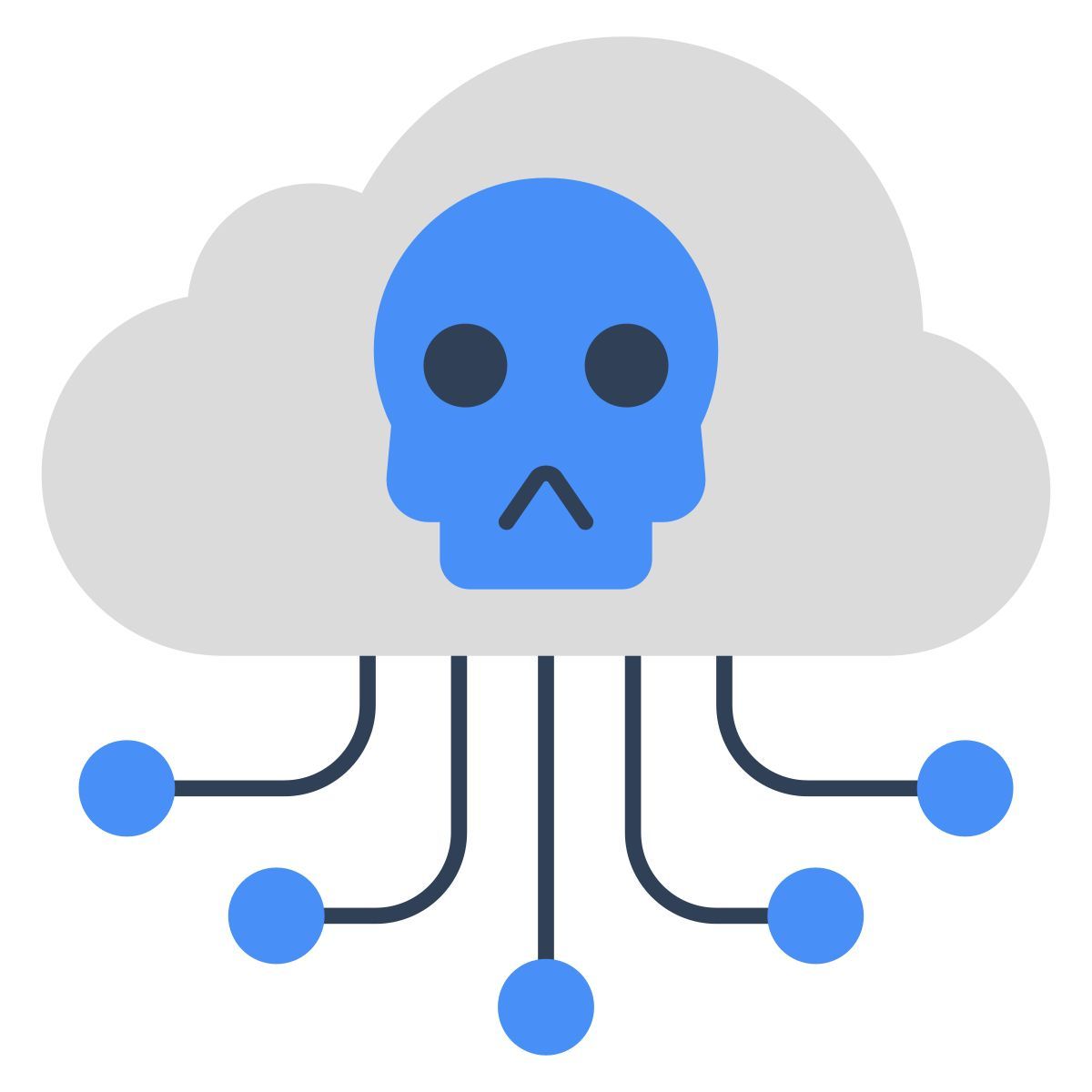 cloud hacking icon