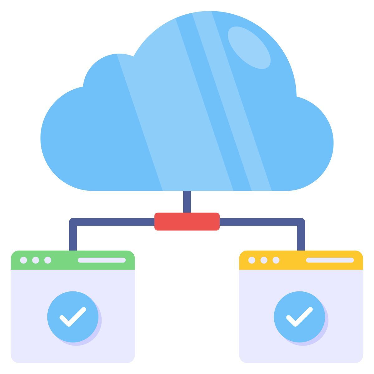cloud hosting icon
