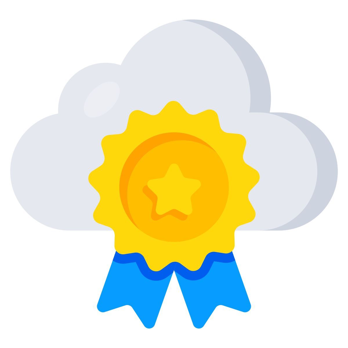 cloud medal icon