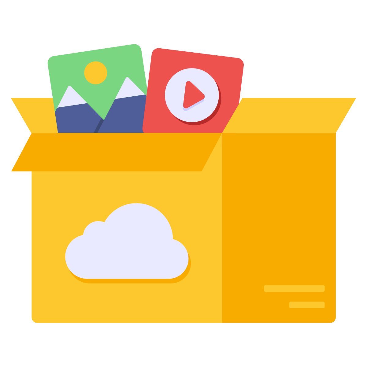 cloud media package icon