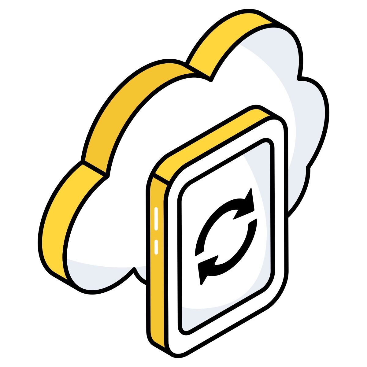 cloud mobile sync icon