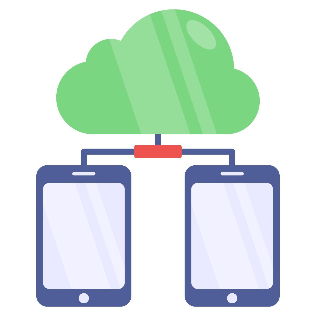 connect smartphones icon