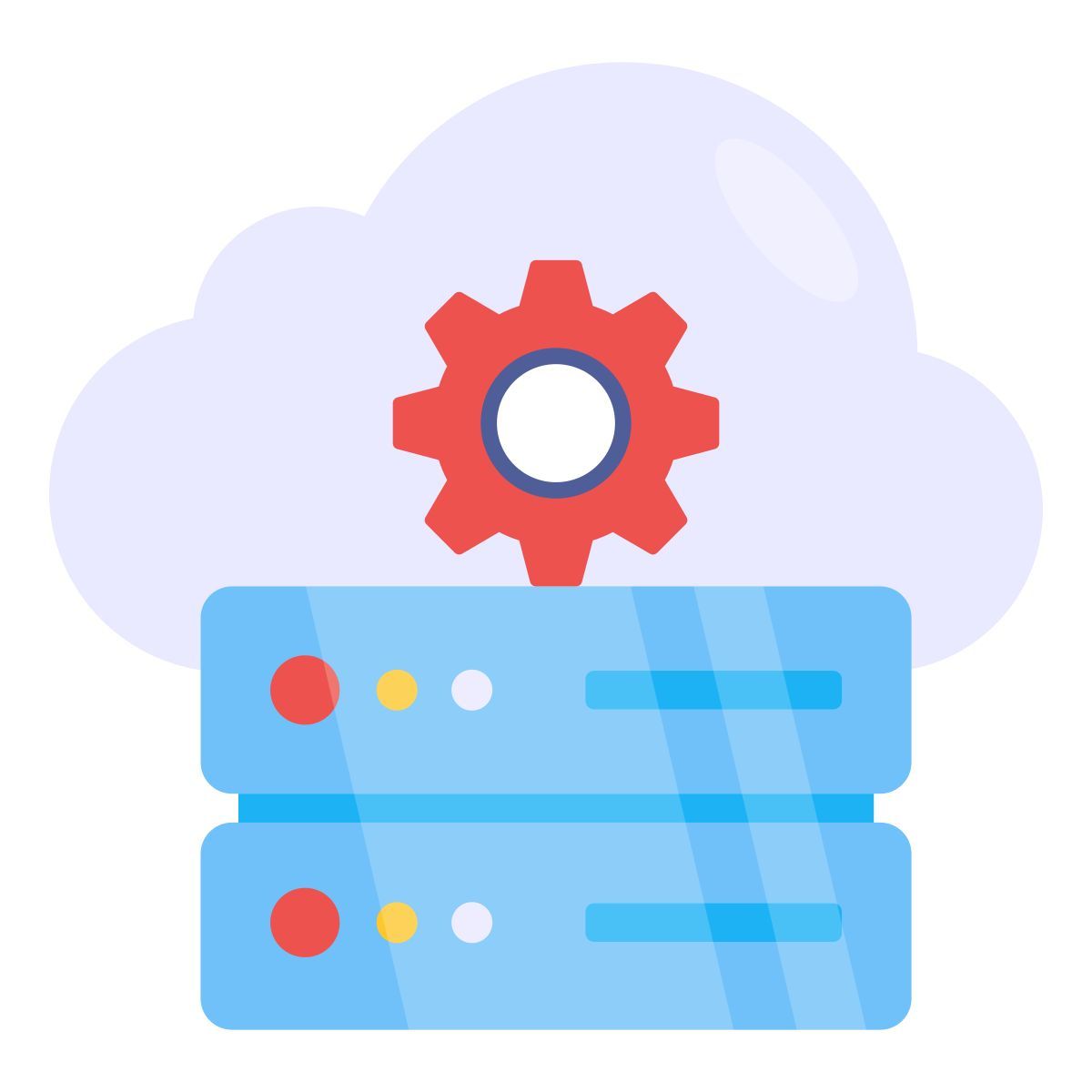 cloud server management icon