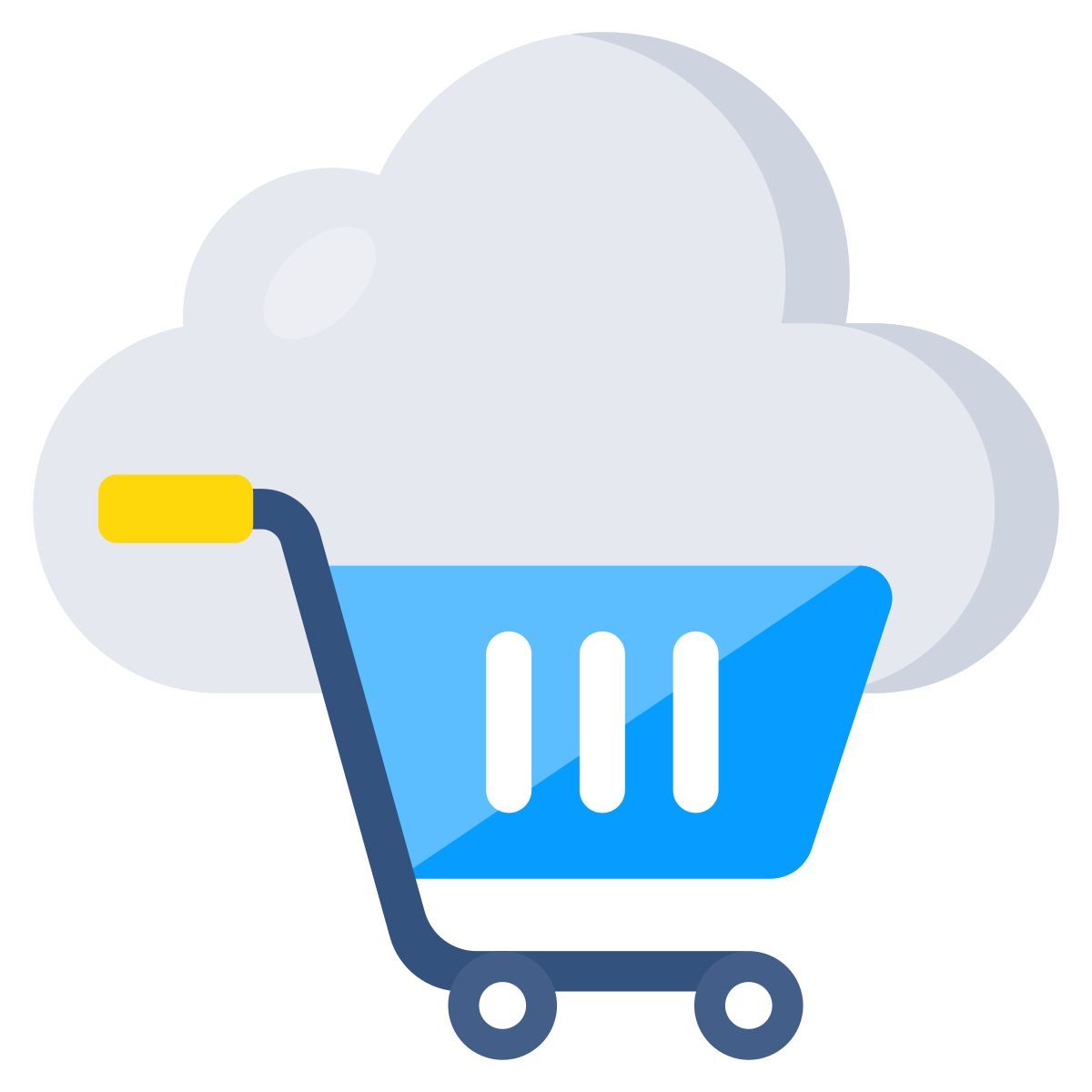 cloud shopping icon