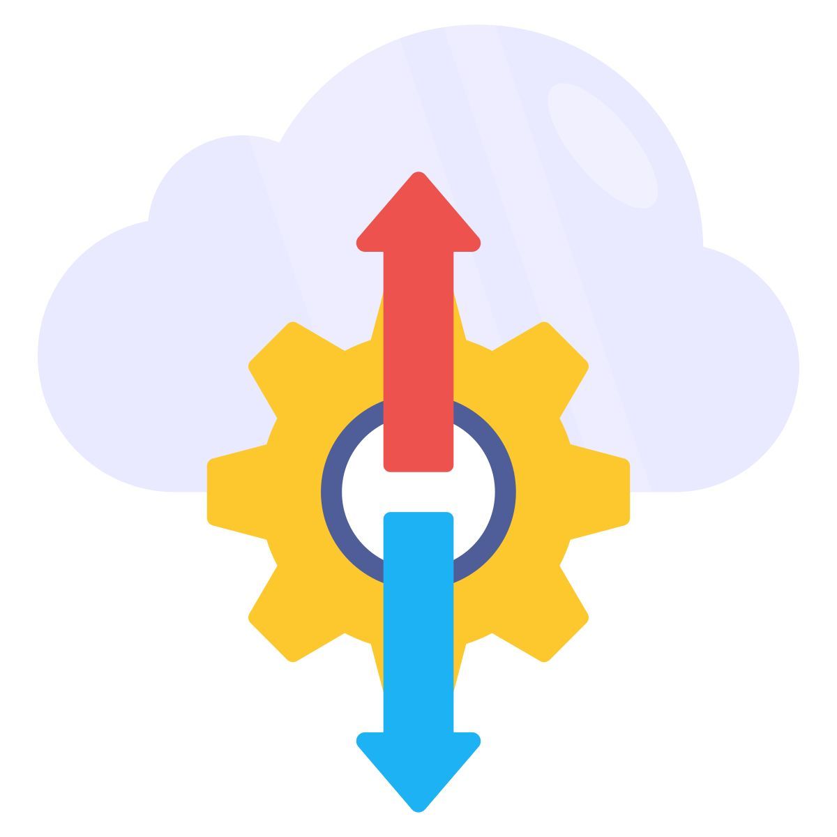 cloud transfer management icon