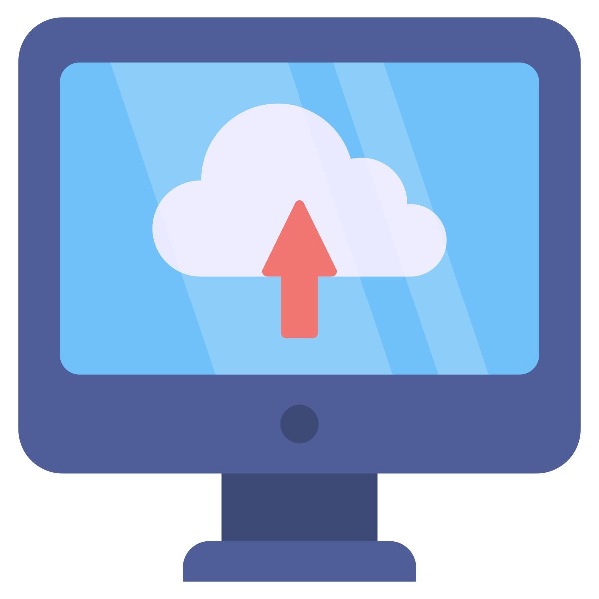 cloud uploading icon