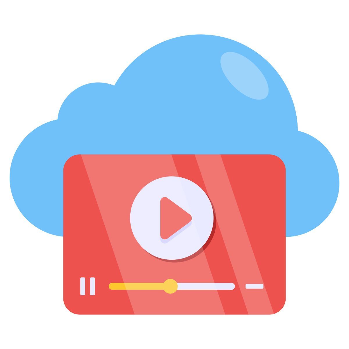 cloud video icon