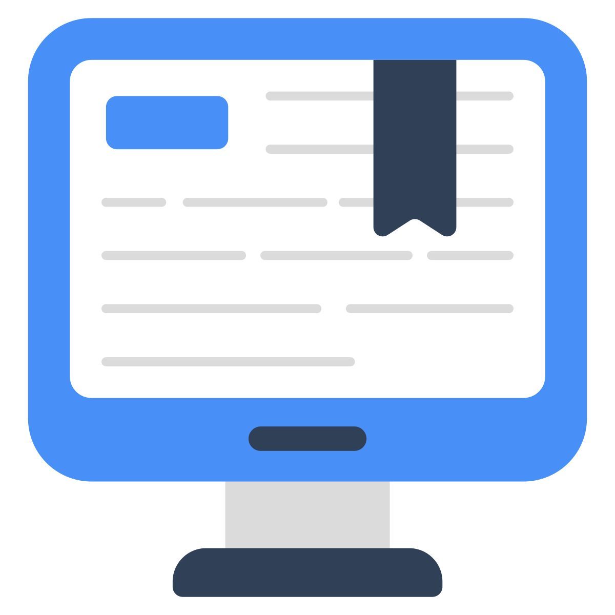computer bookmark icon