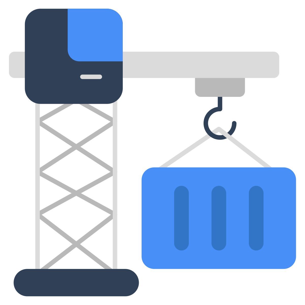 sollevamento di container icon