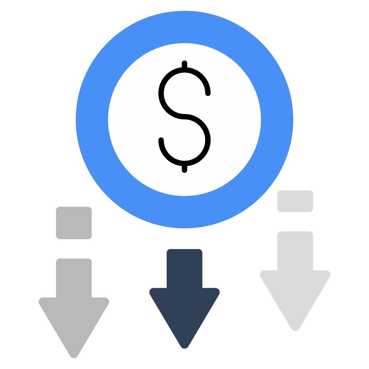 diminuzione del valore del dollaro icon
