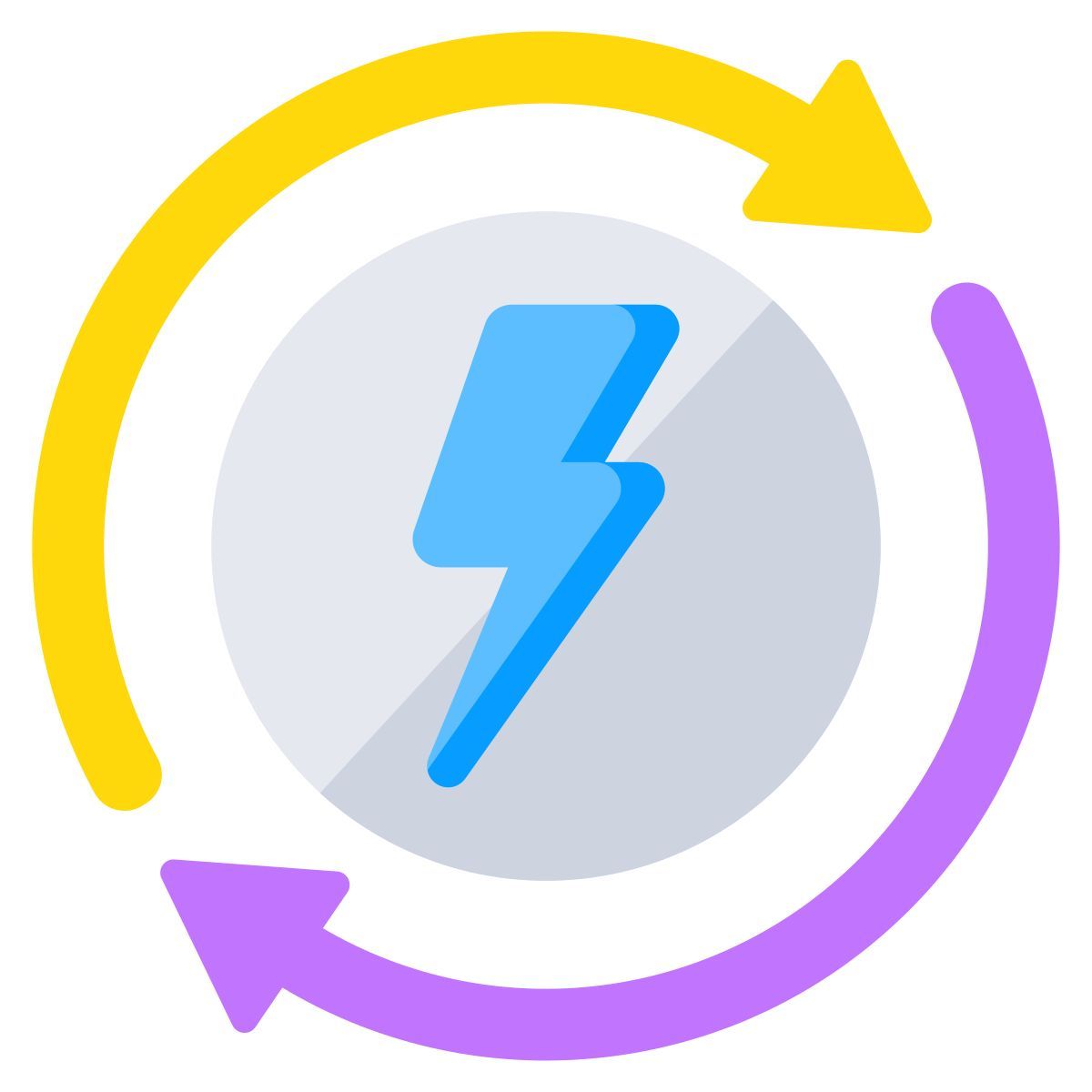 energy recycling icon