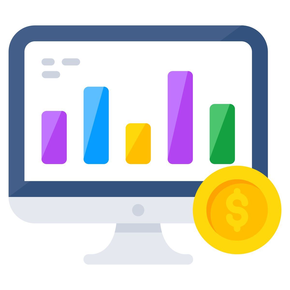 financial analytics icon