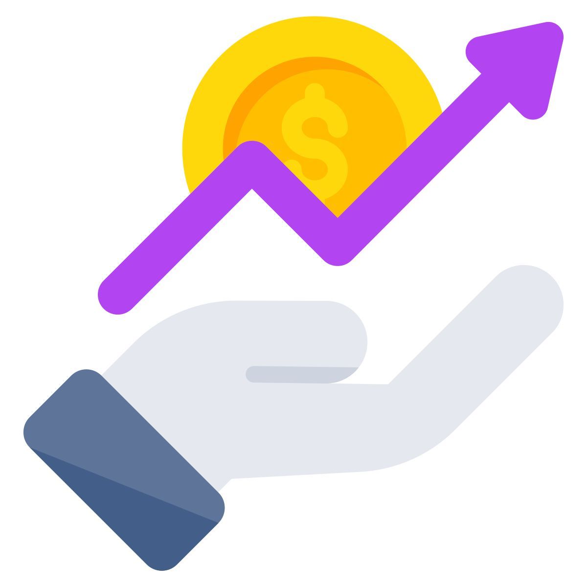 financial growth chart icon