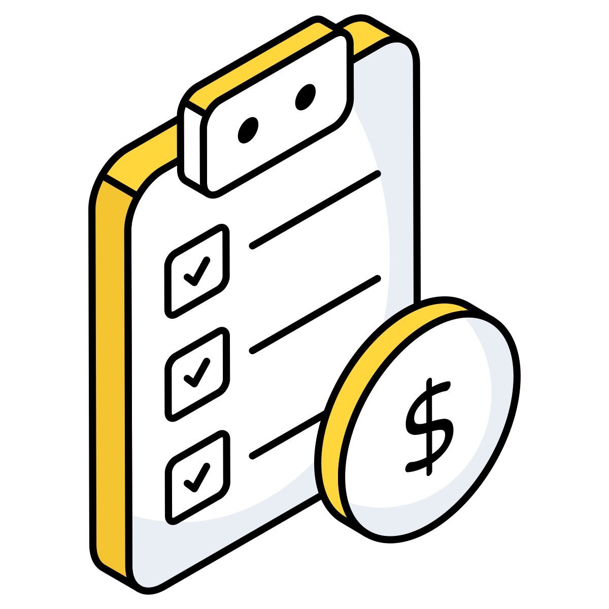 financial list icon