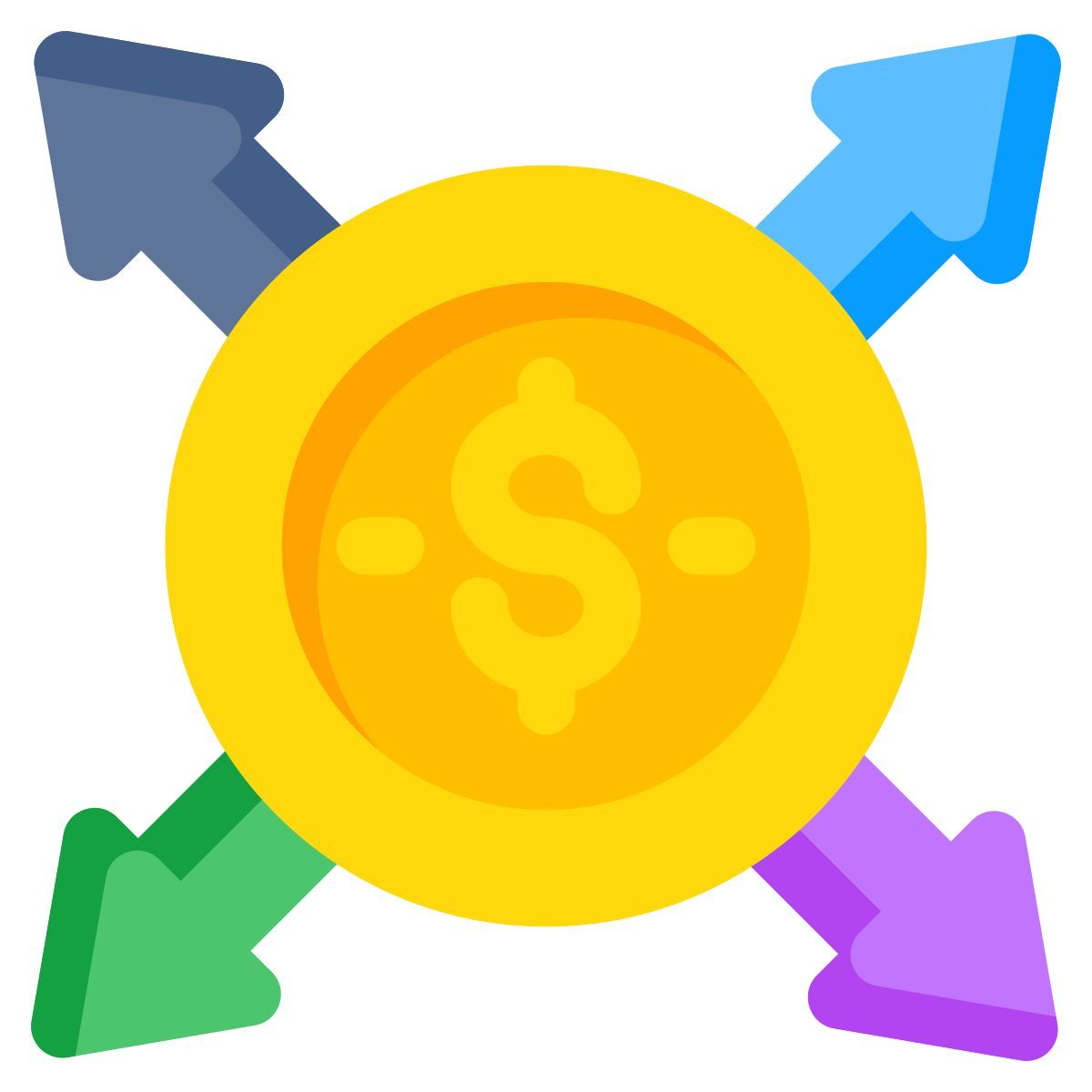 financial outflow icon