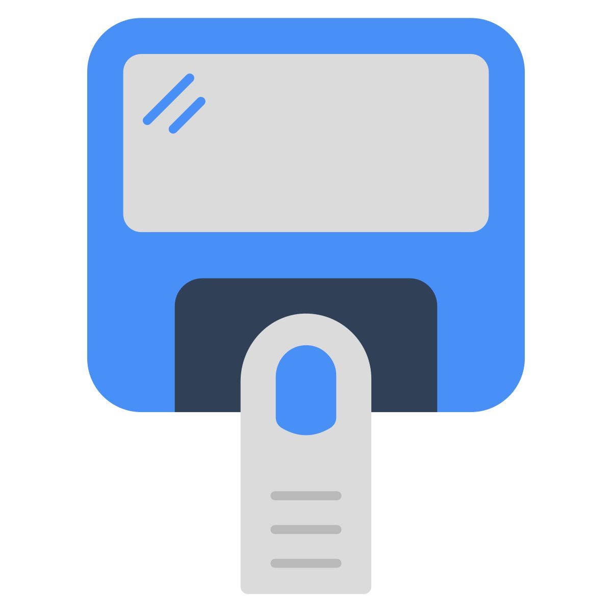 fingerprint attendance icon