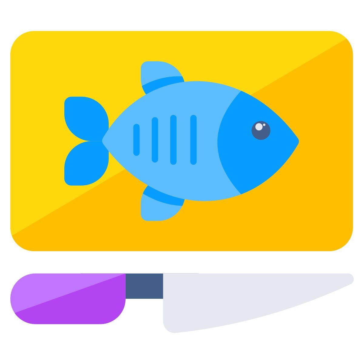 fish cutting icon