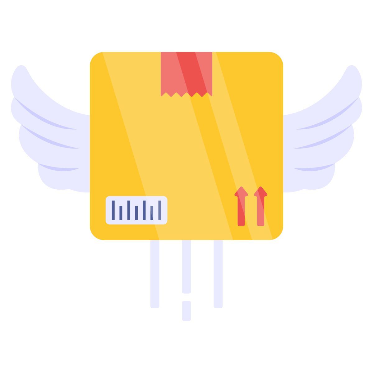 flying parcel icon
