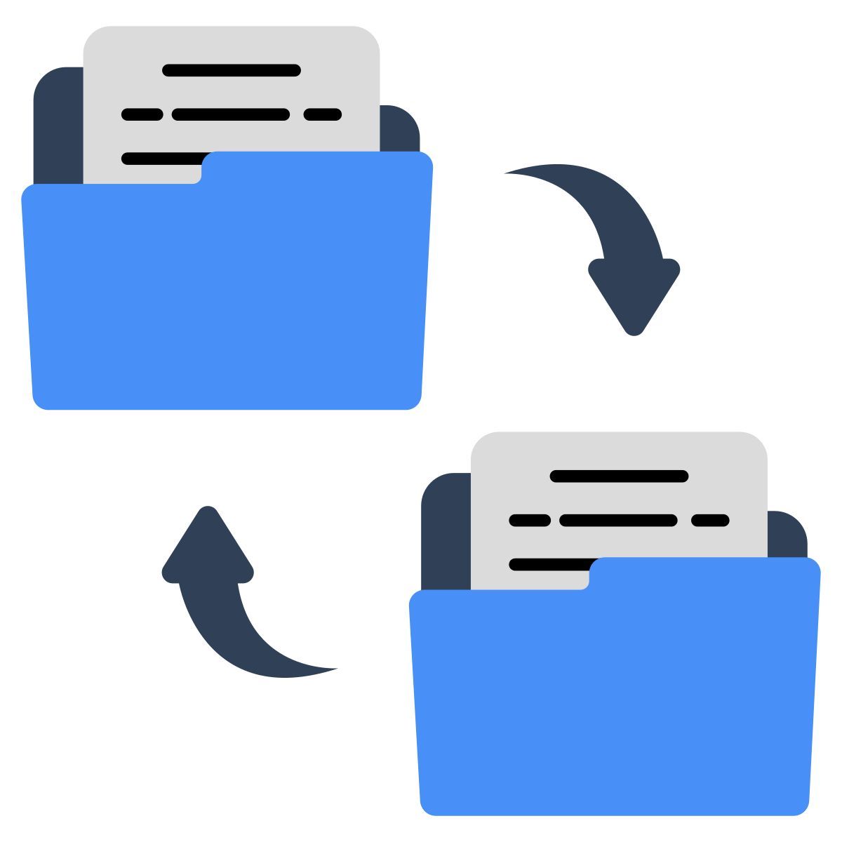 folder exchange icon
