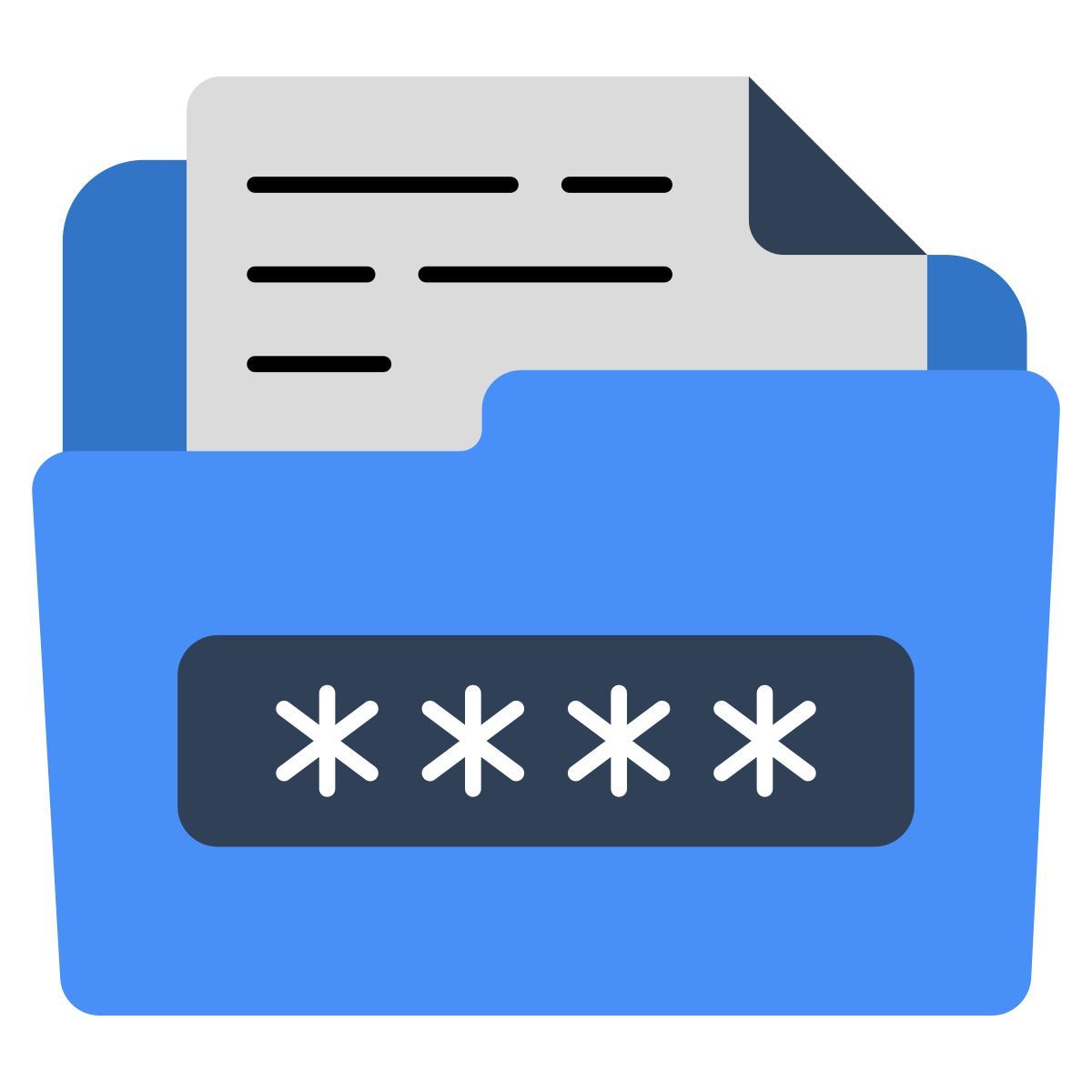 mot de passe du dossier icon