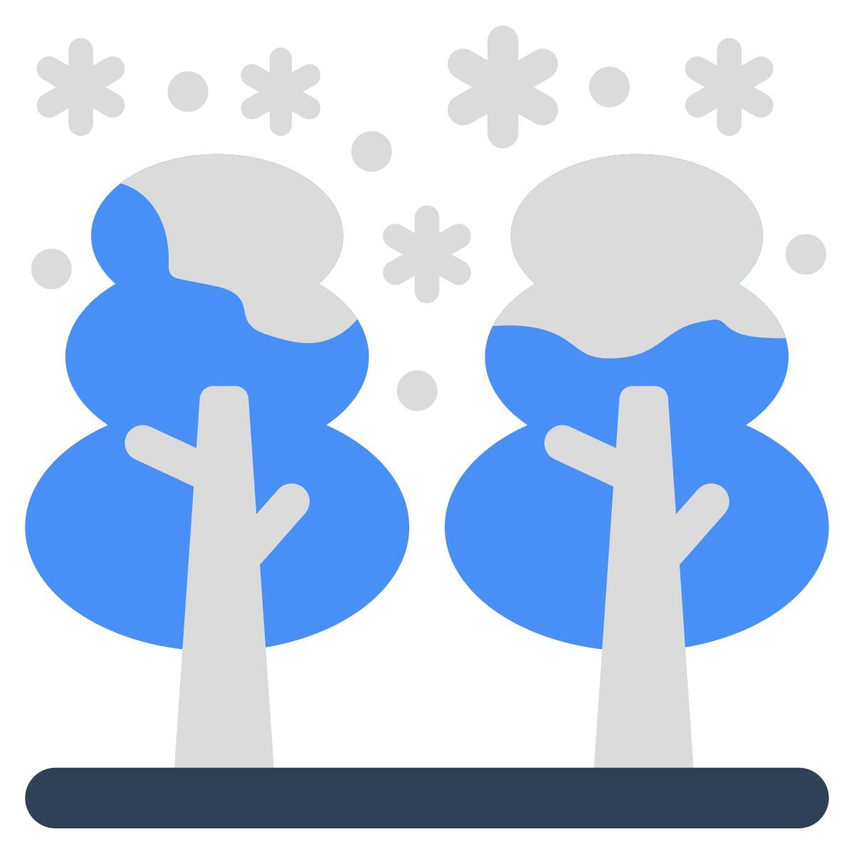 wald schneefall icon