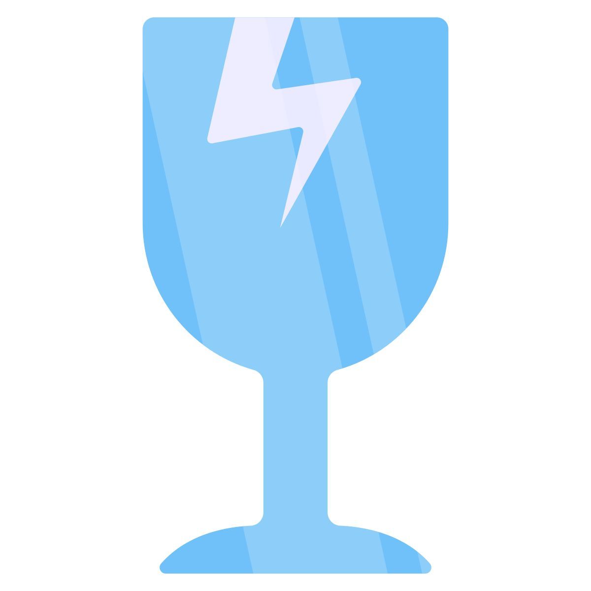 fragile glass icon