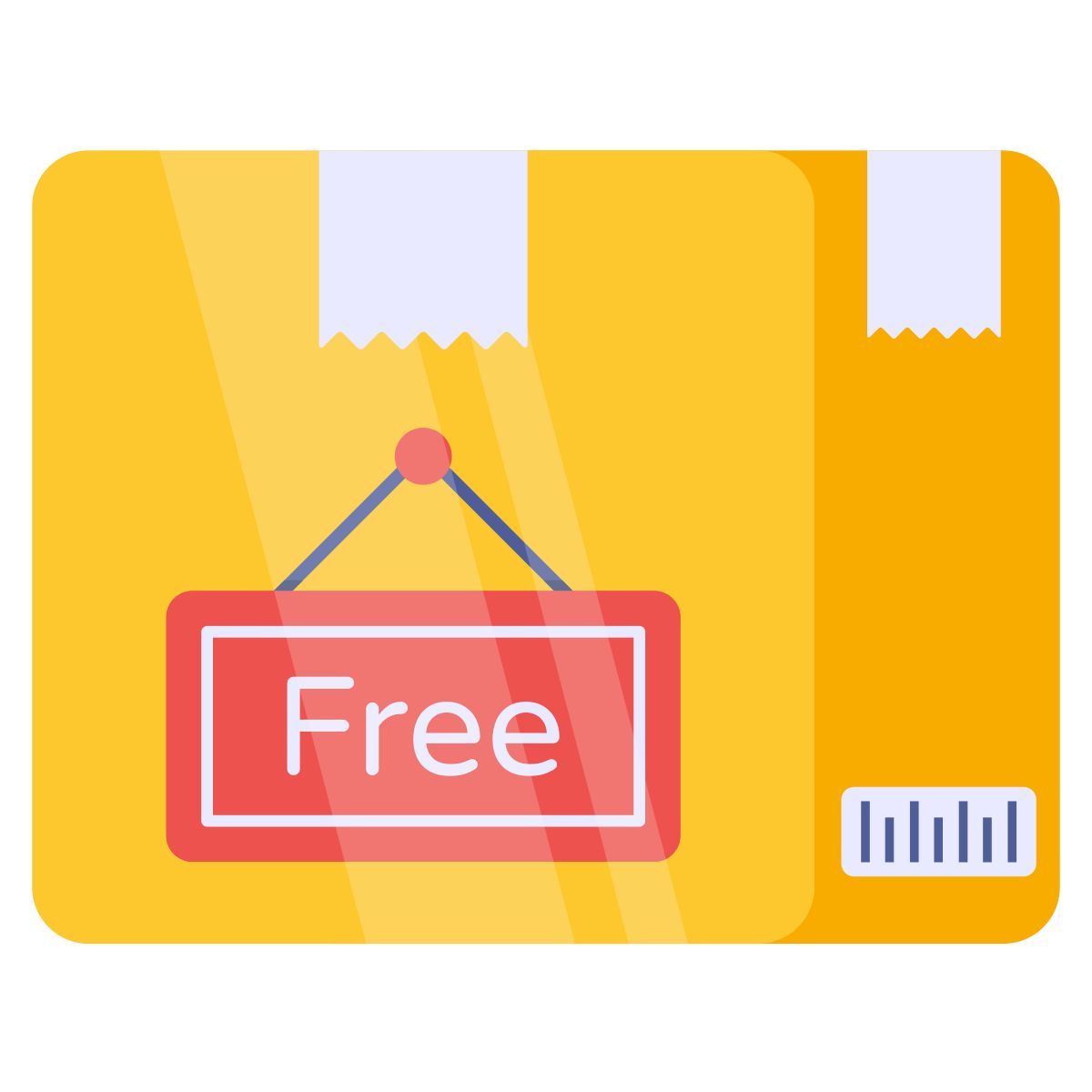 free parcel delivery icon