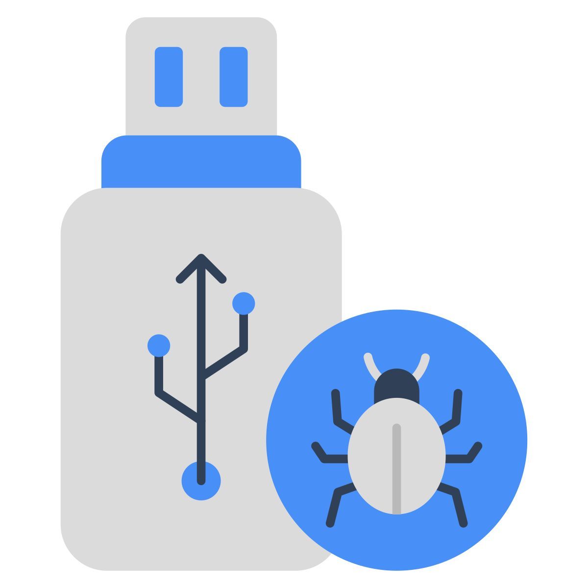 감염된 usb icon