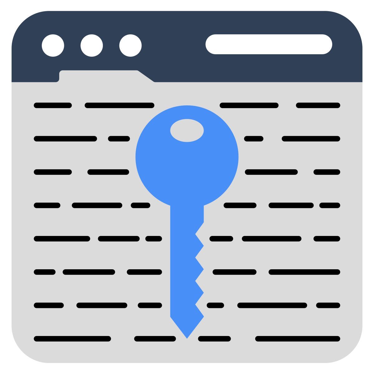 sitio web clave icon
