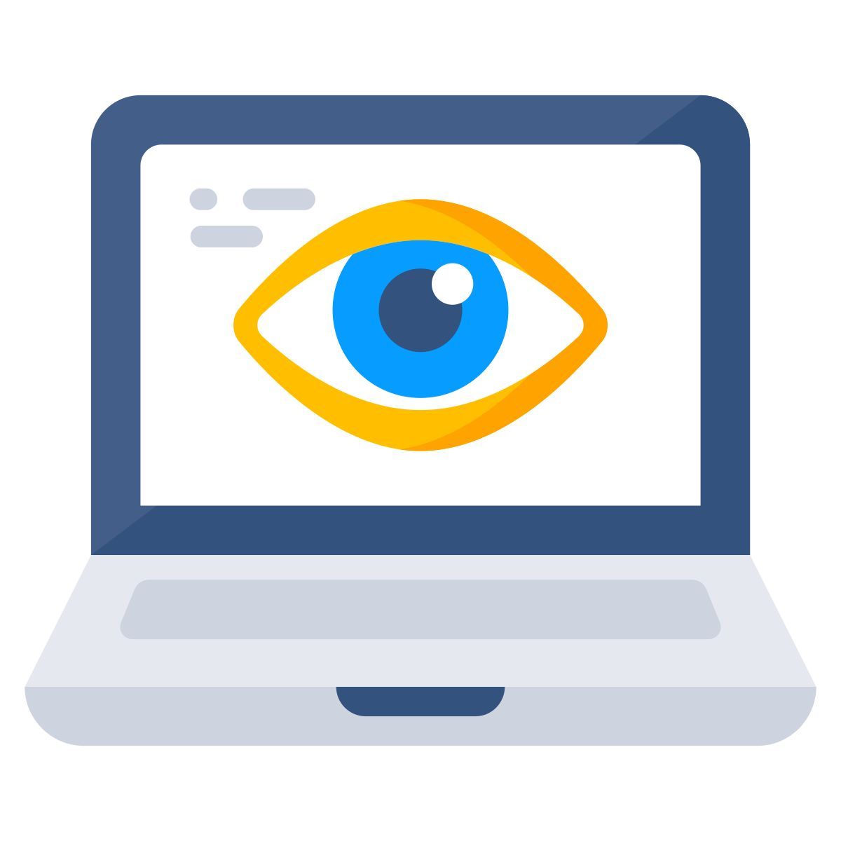 laptop monitoring icon