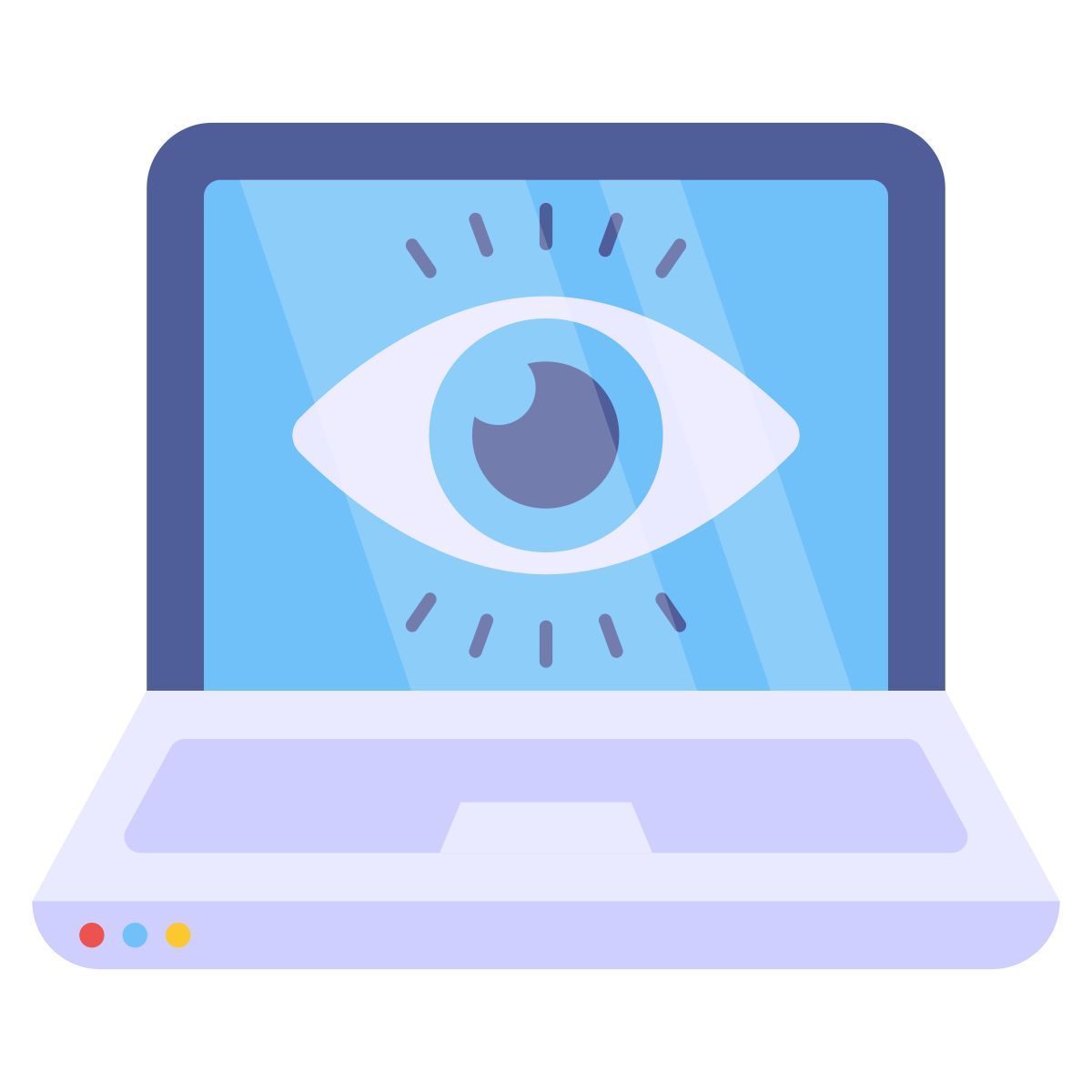 laptop monitoring icon
