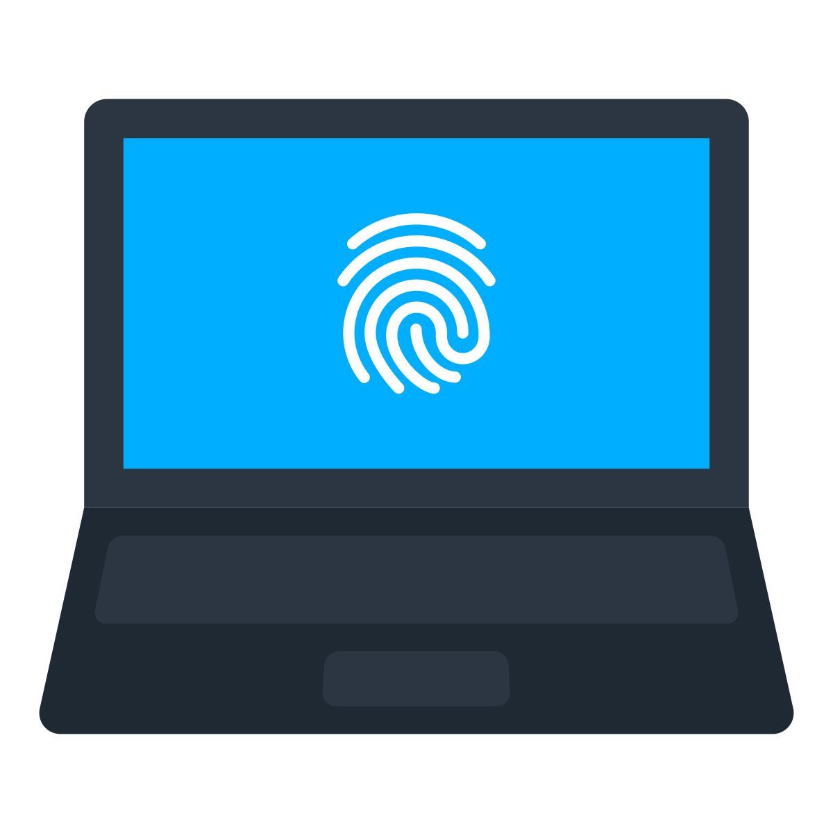 laptop fingerprint access icon