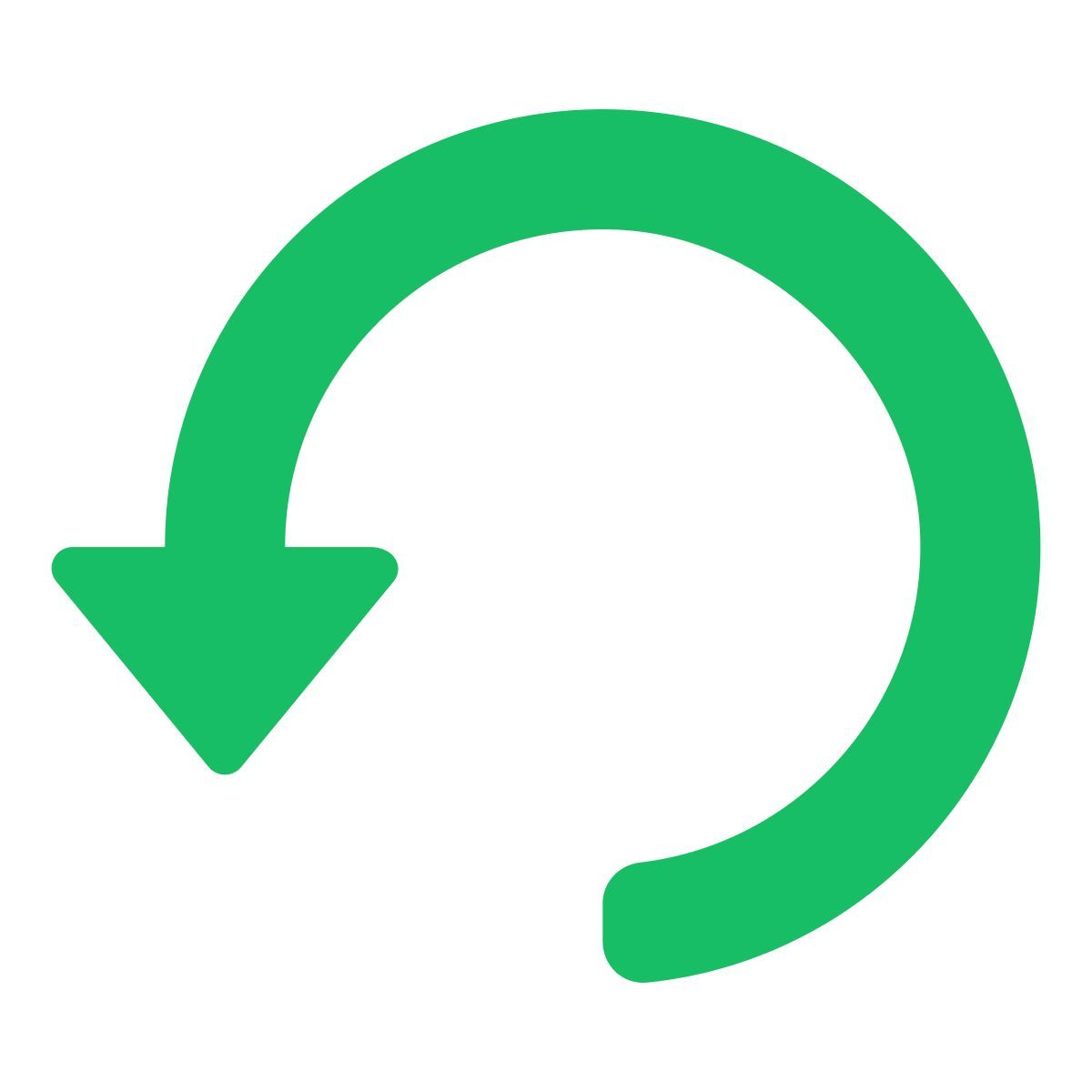 left turn arrow icon
