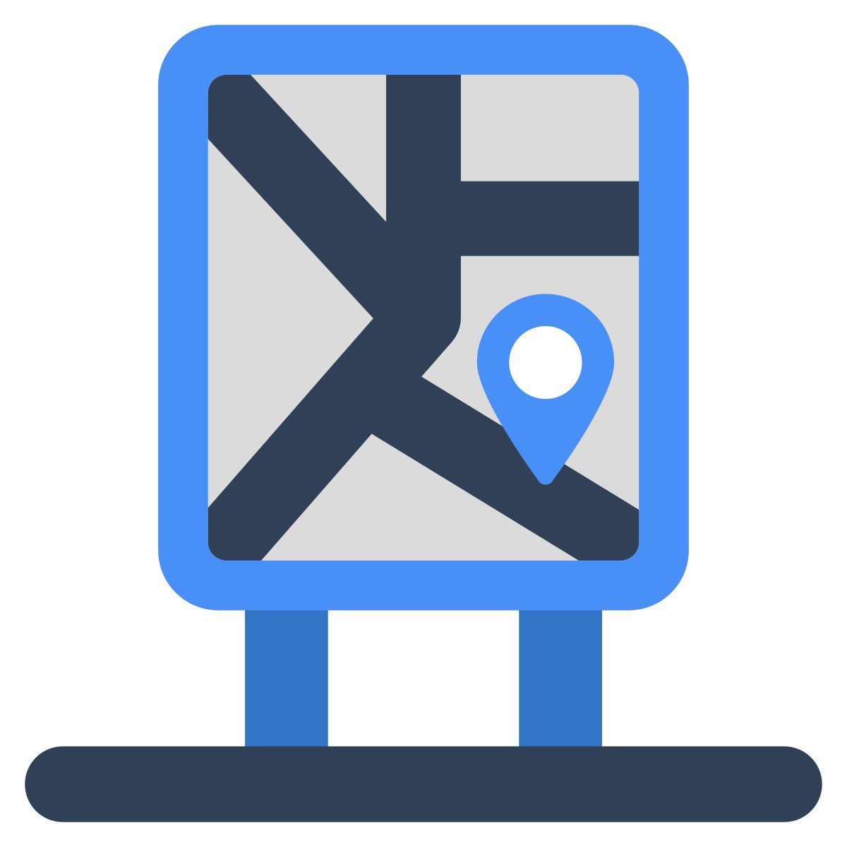 panneau de localisation icon