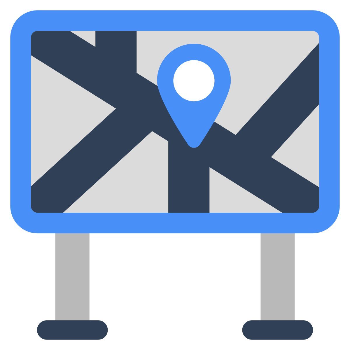 panneau de localisation icon