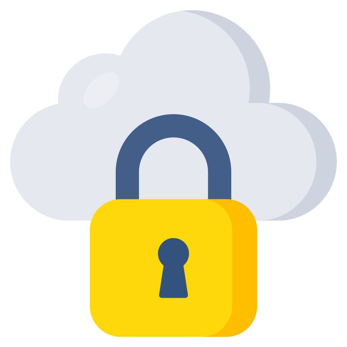 locked cloud icon