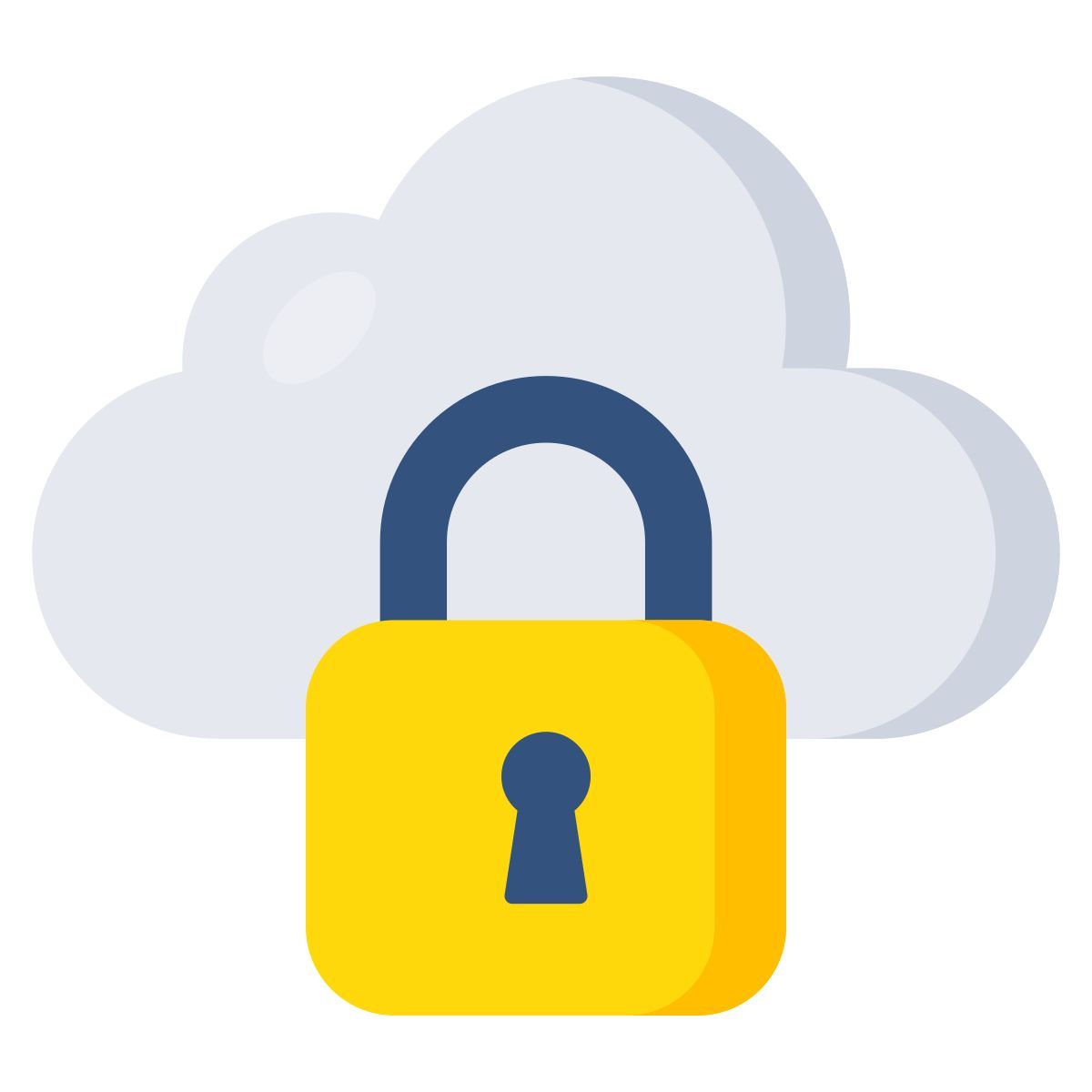 locked cloud icon