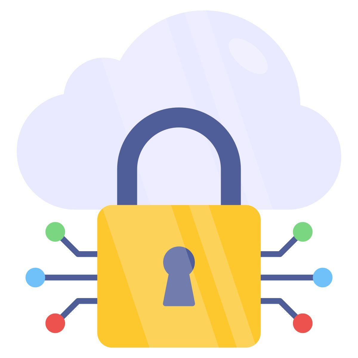 locked cloud icon