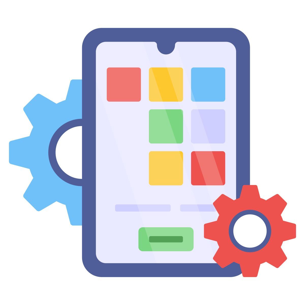 mobile apps setting icon