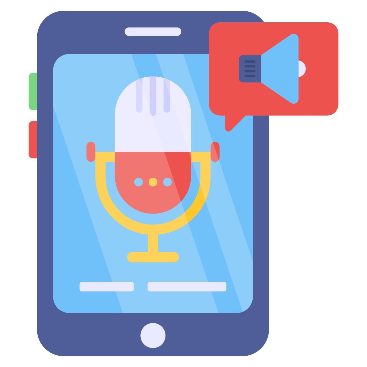 mobile audio chat icon