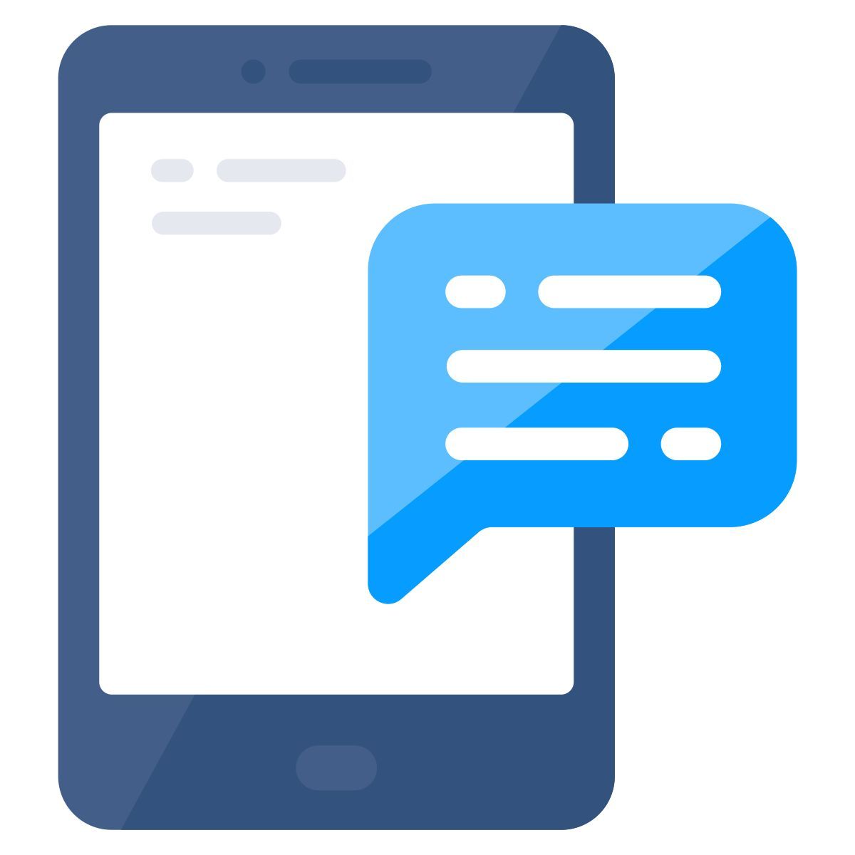 mobile chat icon