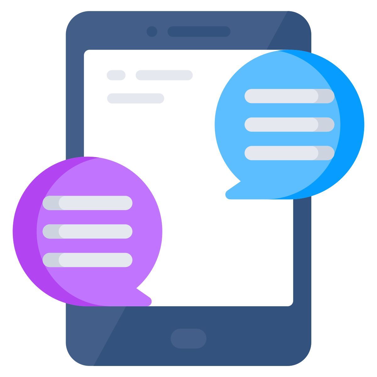 mobile chatting icon