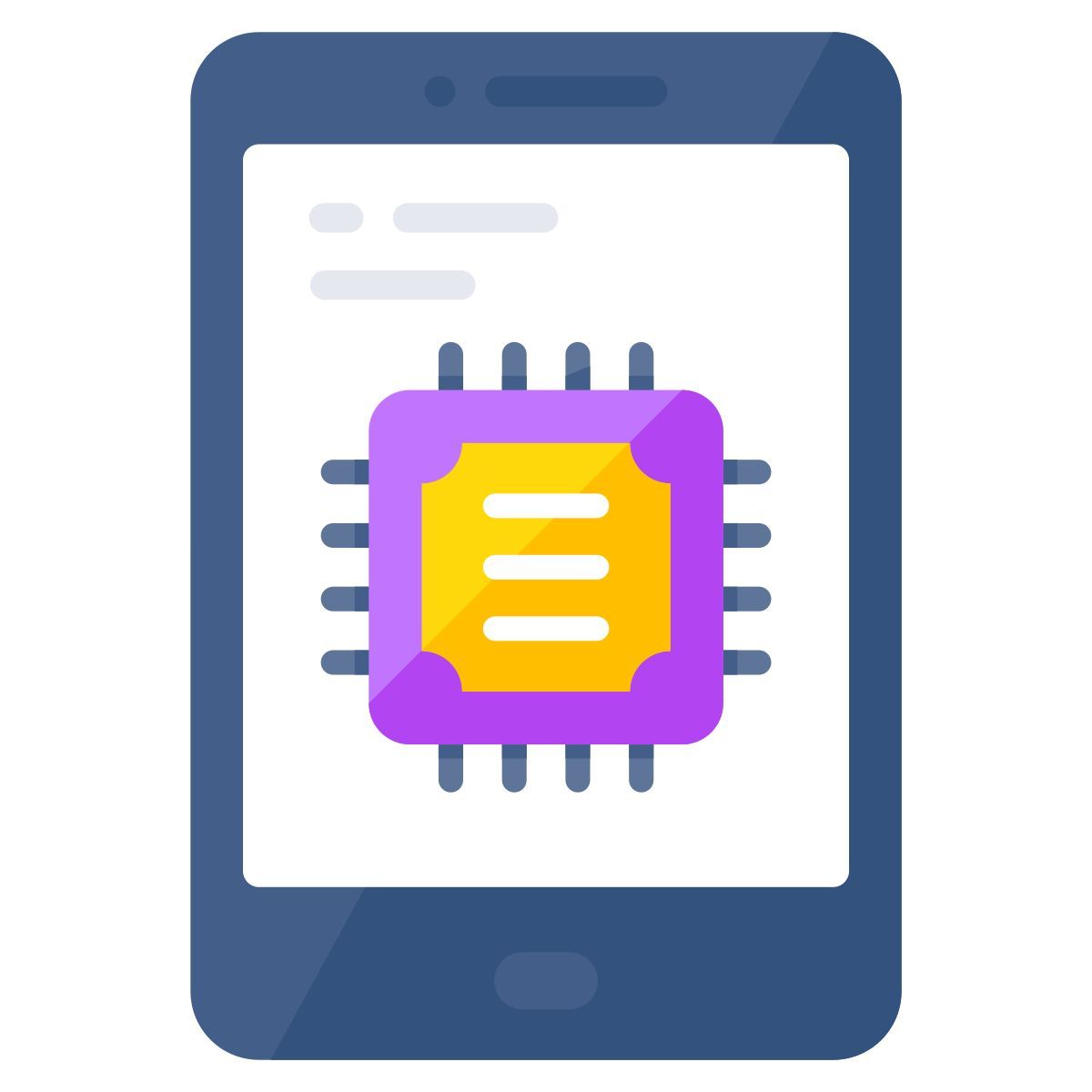 mobile chip icon