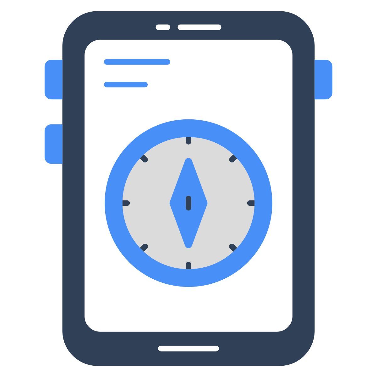 mobile compass icon